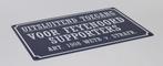 Uitsluitend toegang Feyenoord supporters metalen reclamebord, Sport en Fitness, Voetbal, Info@deconoord.nl, Deco Noord, Nieuw