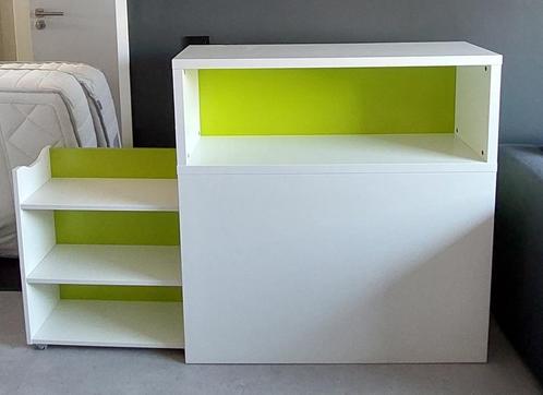 Nachtkastje/bedhoofeinde Flaxa (Ikea), Huis en Inrichting, Slaapkamer | Nachtkastjes, Gebruikt, 70 cm of meer, 65 cm of meer, Hout