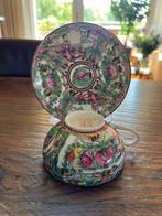 ANTIEKE CHINESE  ROSE MEDAILLON KOP EN SCHOTEL, Ophalen of Verzenden
