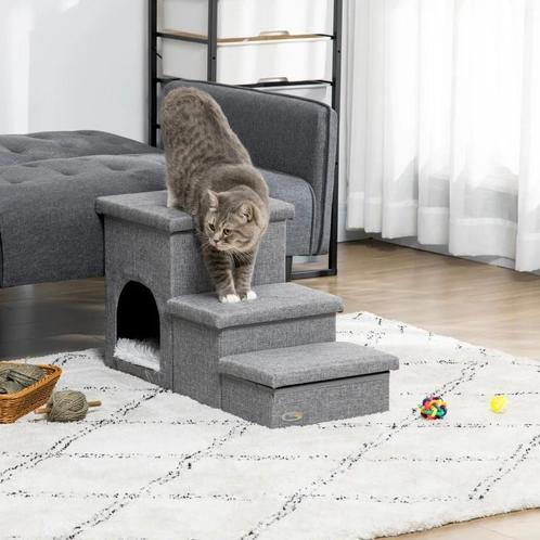 Huisdierentrap met Huisdierbed, incl opbergruimte, Dieren en Toebehoren, Kattenmanden, Nieuw, Ophalen of Verzenden
