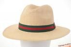 Zomer gleufhoed beige met groen-rode band 56-59 Nieuw, Kleding | Heren, Hoeden en Petten, Ophalen of Verzenden, Nieuw, One size fits all