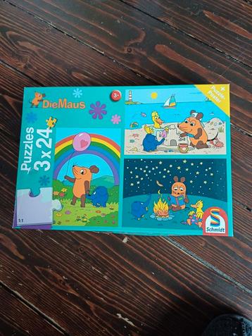 Puzzels Die Maus 3x24 stukjes beschikbaar voor biedingen