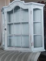 Prachtig pastel groen wandkastje vitrine kastje, Huis en Inrichting, Ophalen, 50 tot 100 cm, Zo goed als nieuw, Minder dan 100 cm