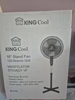 King cool staande ventilator zwart nieuw in doos, Ophalen of Verzenden, Nieuw, Statiefventilator