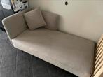 Linkszijdige chaise longue RIOM Stof Beige, Ophalen, Eenpersoons, Beige, 190 cm of minder