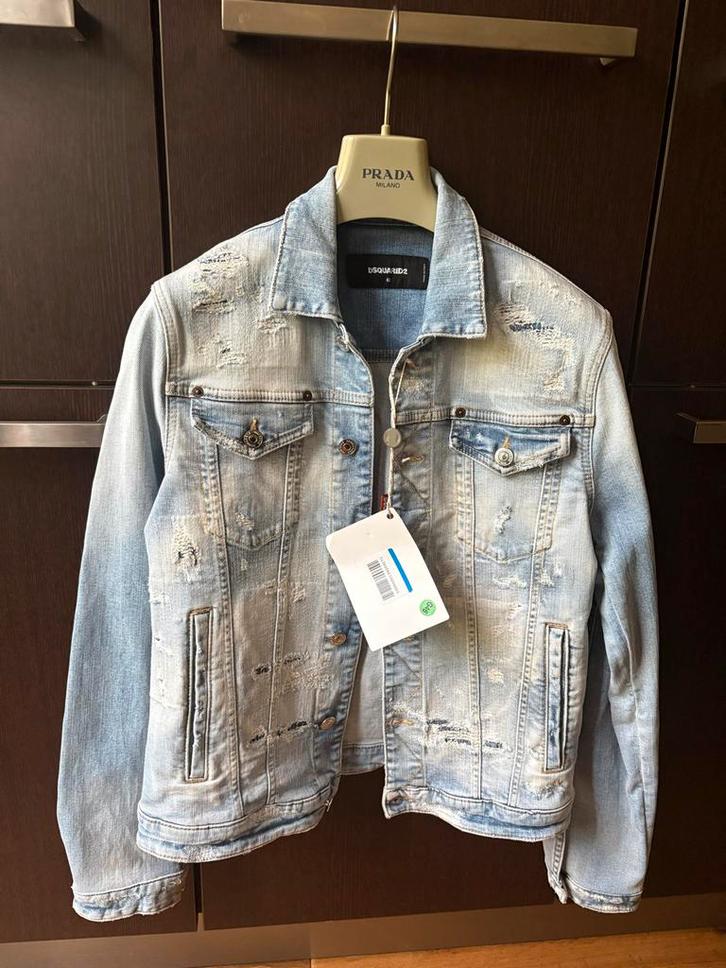 Dsquared2 spijkerjas - Maat M NEW, Kleding | Heren, Jassen | Zomer, Nieuw, Maat 48/50 (M), Blauw, Ophalen of Verzenden
