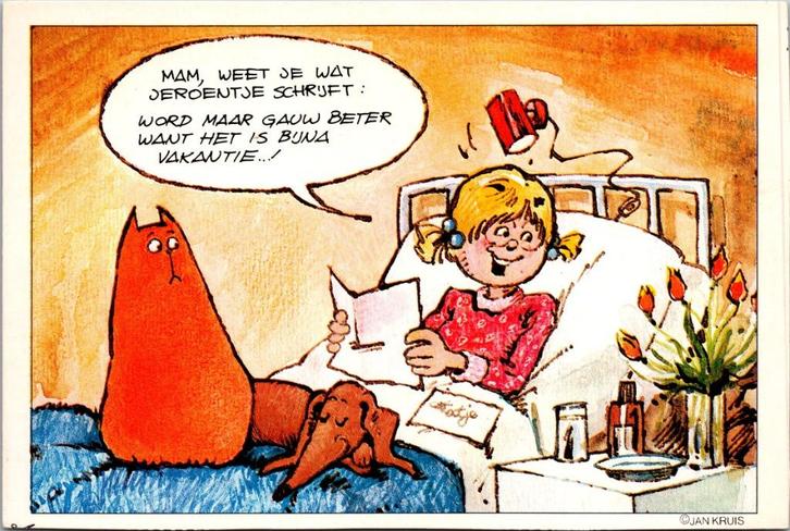 Jan Jans en de Kinderen - 9 ansichtkaarten jaren 80, Verzamelen, Ansichtkaarten | Themakaarten, Gelopen, 1980 tot heden, Kinderen