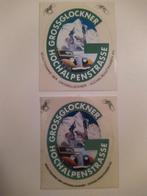 Twee verschillende stickers. Grossglockner Hochalpenstrasse., Ophalen of Verzenden, Zo goed als nieuw