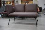 2 x bank / eetkamerbank Shuffle Jess design leer taupe, Ophalen, Zo goed als nieuw, Metaal, Twee