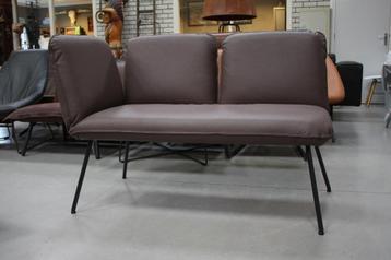 2 x bank / eetkamerbank Shuffle Jess design leer taupe beschikbaar voor biedingen