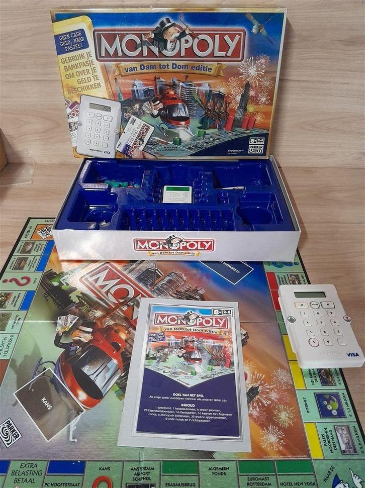 monopoly van dam tot dom editie klassieke versie [s1238], Hobby en Vrije tijd, Gezelschapsspellen | Bordspellen, Zo goed als nieuw