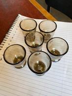 Eierdopjes France rookglas 6 stuks vintage Luminarc Arcopal, Huis en Inrichting, Keuken | Servies, Overige typen, Ophalen of Verzenden