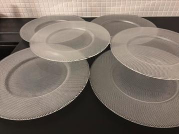 6x Kosta Boda LIMELIGHT (onder)borden ø31,5cm beschikbaar voor biedingen