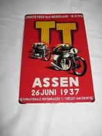 Reclame bord TT ASSEN 26 juni 1937 Groote prijs van Nederlan, Ophalen of Verzenden, Nieuw, Motoren