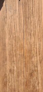 massief Rustiek teakhouten tafelblad, Huis en Inrichting, Tafels | Eettafels, Ophalen of Verzenden, Rechthoekig, 200 cm of meer