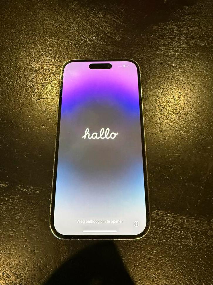 iPhone 14 Pro - Krasvrij achterkant, lichte schade, Telecommunicatie, Mobiele telefoons | Apple iPhone, Gebruikt, Zonder abonnement