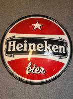 Heineken reclamebord zonder verlichting doorsnee 80 cm vinta, Ophalen, Gebruikt, Reclamebord