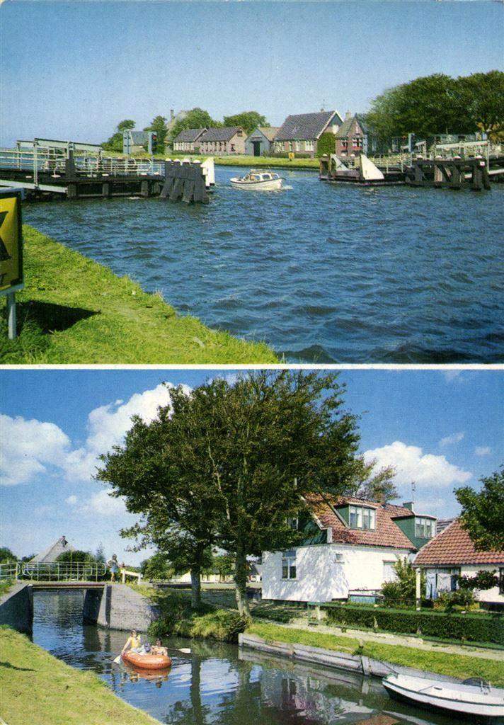 St Maartensvlotbrug - Noord-Holland - 2 afb - boten - gelope, Verzamelen, Ansichtkaarten | Nederland, Gelopen, Noord-Holland, Voor 1920