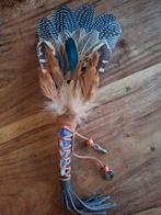 smudge veren waaier feather fan met edelsteen sjamanisme, Antiek en Kunst, Ophalen of Verzenden