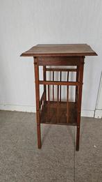 Vintage Plantentafel Eikenhout Jaren 50/60, Ophalen, Minder dan 55 cm, Gebruikt, 60 cm of meer