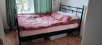 Ikea bedframe Svelvik 140x200cm, Huis en Inrichting, Slaapkamer | Bedden, Ophalen, Zwart, Tweepersoons, 140 cm
