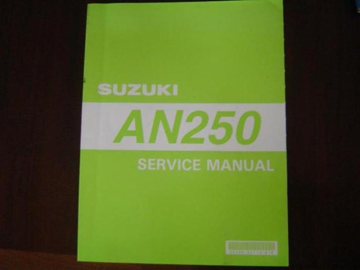 Suzuki AN250 1998 scooter service manual AN 250, Motoren, Handleidingen en Instructieboekjes, Suzuki, Ophalen of Verzenden