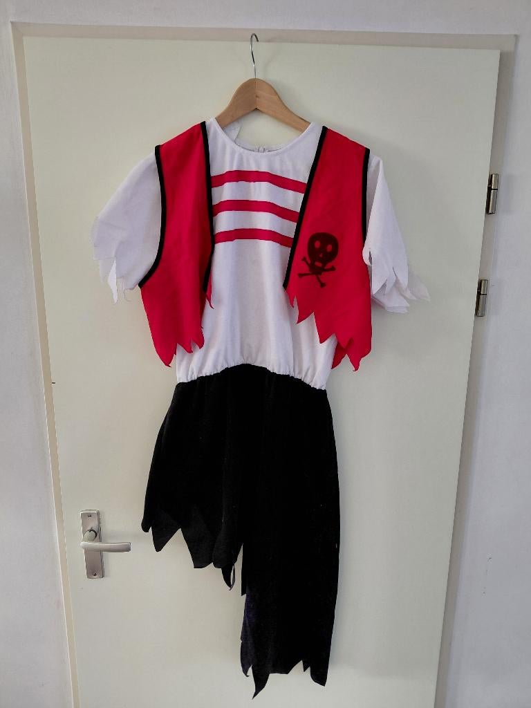 Carnavalspak piratenpak, Kleding | Dames, Carnavalskleding en Feestkleding, Gedragen, Kleding, Carnaval, Maat 38/40 (M), Ophalen of Verzenden