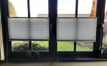 Plissé Gordijnen - 2x 48x140 cm, 2x 92x140 cm, 2x 105x140cm beschikbaar voor biedingen