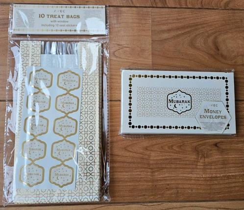 Nieuw! 10 stuks chique Mubarak cadeauzakjes + 10 geldenvopp, Hobby en Vrije tijd, Feestartikelen | Verhuur, Nieuw, Overige, Ophalen of Verzenden