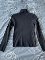 Classic ribbed black turtleneck sweater with long sleeves, Maat 38/40 (M), Verzenden, Zwart, Lange mouw