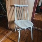 Witte Houten Stoel, Gebruikt, Wit, Scandinavisch, Ophalen of Verzenden
