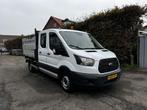 Ford Transit 310 2.0 TDCI L2H1 DC KIPPER! 7P (bj 2019), Euro 6, 7 stoelen, Wit, Bedrijf