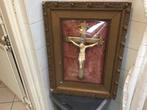 Crucifix ( muurhanger Jezus in bolglas lijst), Ophalen of Verzenden