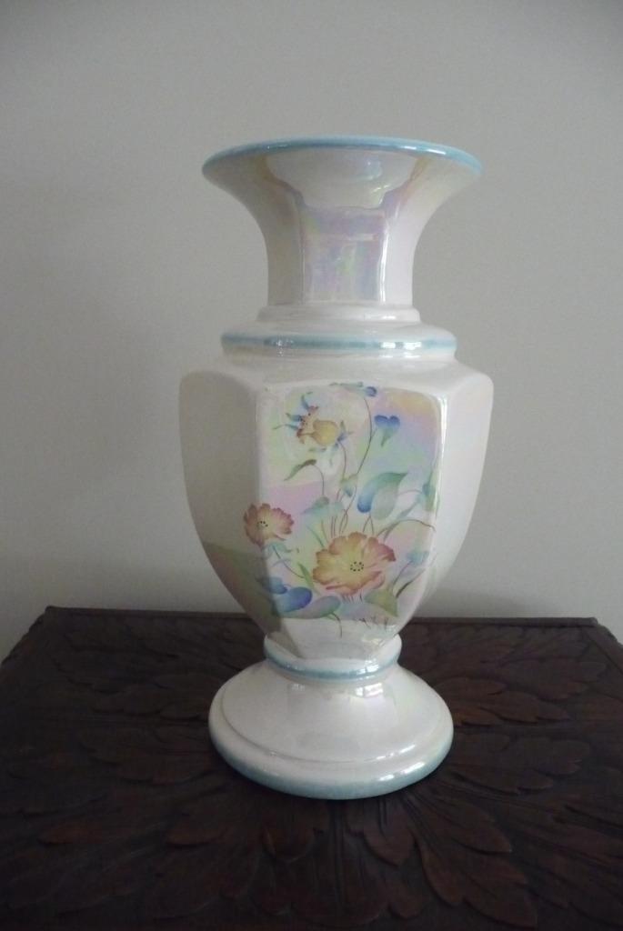 Grote Paarlemoer vaas - 38 cm, Antiek en Kunst, Antiek | Vazen, Ophalen of Verzenden