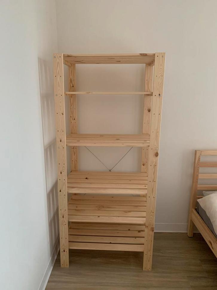 Ikea Hejne Houten Kast met Extra Planken, Huis en Inrichting, Kasten | Stellingkasten, Zo goed als nieuw, Ophalen