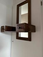 Hangkastje met spiegel, Ophalen, Glas, Zo goed als nieuw, Minder dan 150 cm