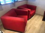 2x zitkamer stoel rood 95 cm breed 88 cm diep 65 cm hoog., Huis en Inrichting, Ophalen, Gebruikt, Eenpersoons, 75 tot 100 cm
