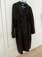 Bruine suède leren trenchcoat van River Woods, mt 38, Kleding | Dames, Maat 38/40 (M), Bruin, River Woods, Ophalen of Verzenden