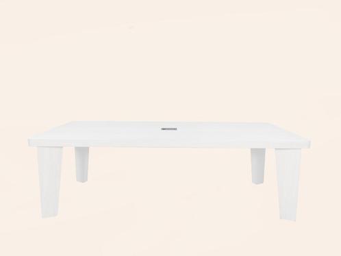 Muuto (Vergader)tafel wit bij TheReSales, Huis en Inrichting, Tafels | Eettafels, Zo goed als nieuw, 200 cm of meer, 50 tot 100 cm