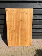 Massief houten bureaublad, Ophalen, Gebruikt, 100 tot 150 cm, 50 tot 100 cm