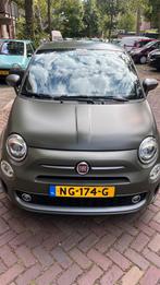 Fiat 500 Twinair Turbo 80pk 2017 Groen, Auto's, Zwart, Origineel Nederlands, 26 km/l, Particulier