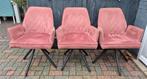 Armstoel Lucio velours roze, Ophalen, Gebruikt, Overige kleuren, Drie