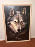 Wolf Poster van Dave Merrick - Ingelijst, Ophalen