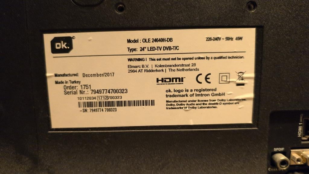 24inch led tv, Ophalen of Verzenden, Zo goed als nieuw, 50 Hz, Overige merken