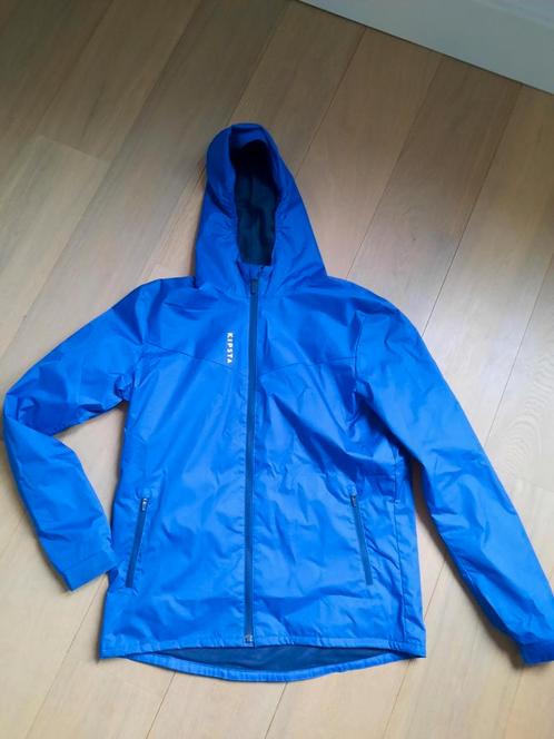 Blauwe regenjas van kipsta maat 151/160 cm 12/13 jaar, Kinderen en Baby's, Kinderkleding | Maat 158, Zo goed als nieuw, Jongen of Meisje