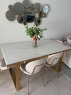 Eettafel set met salontafel en tv meubel, Ophalen of Verzenden, Zo goed als nieuw, Rechthoekig, 50 tot 100 cm