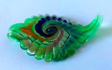 prachtige grote vintage dubbelzijdige Murano hanger beschikbaar voor biedingen