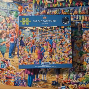 Gibsons puzzel 500 XL stukjes The Old Sweet Shop beschikbaar voor biedingen