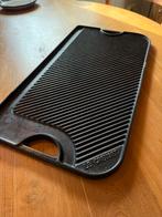 Le Creuset Grillplaat XL - Gietijzer - 45x25,5cm, Ophalen of Verzenden, Gebruikt