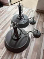 Set van 2 Industriële Hanglampen Ø42cm), Ophalen, Zo goed als nieuw, Metaal, Minder dan 50 cm